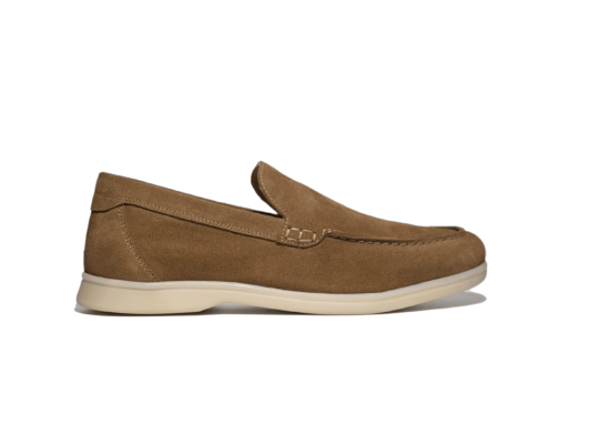 Mocassin Souple En Daim Sable